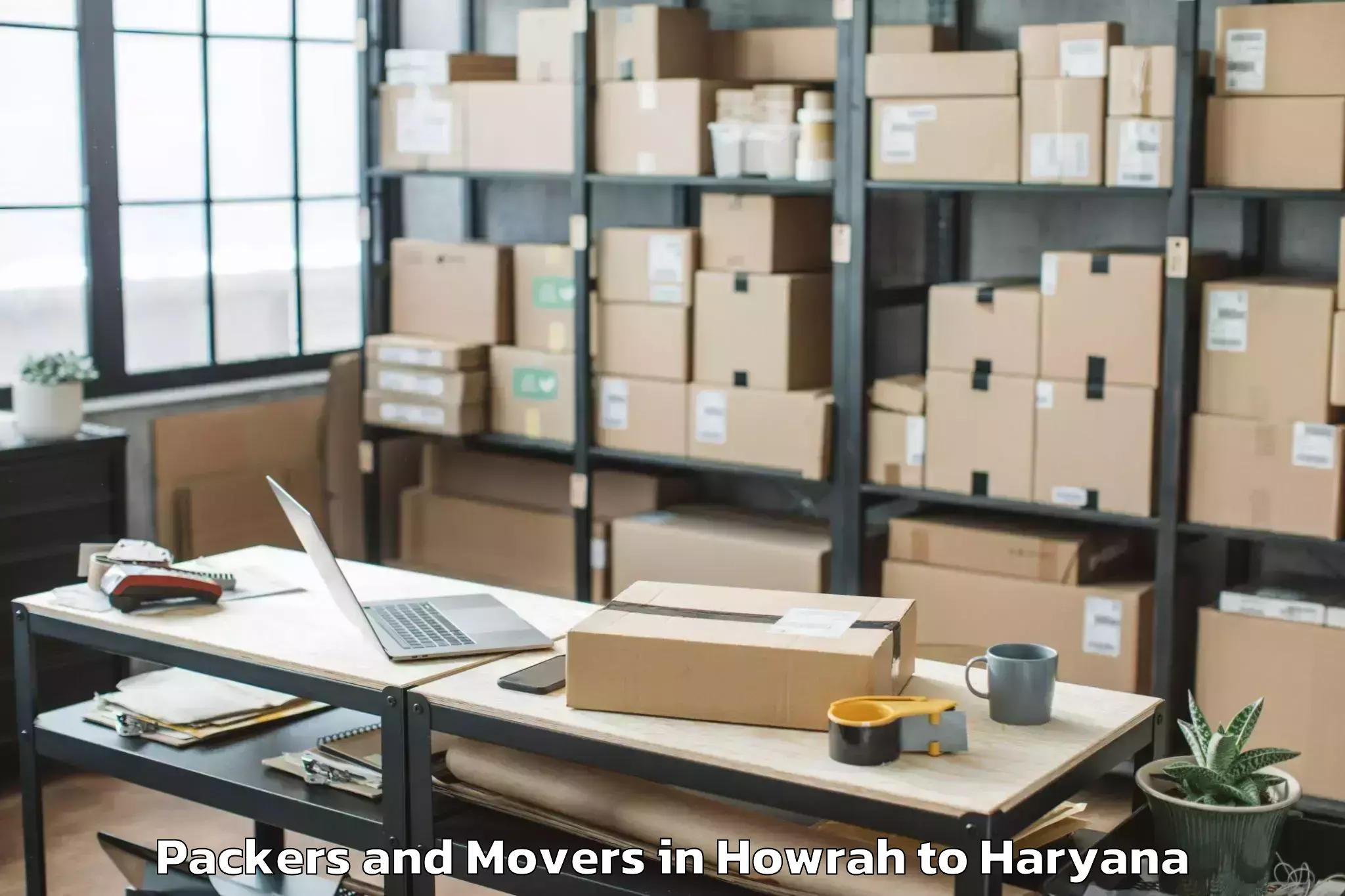 Top Howrah to Mahendragarh Packers And Movers Available